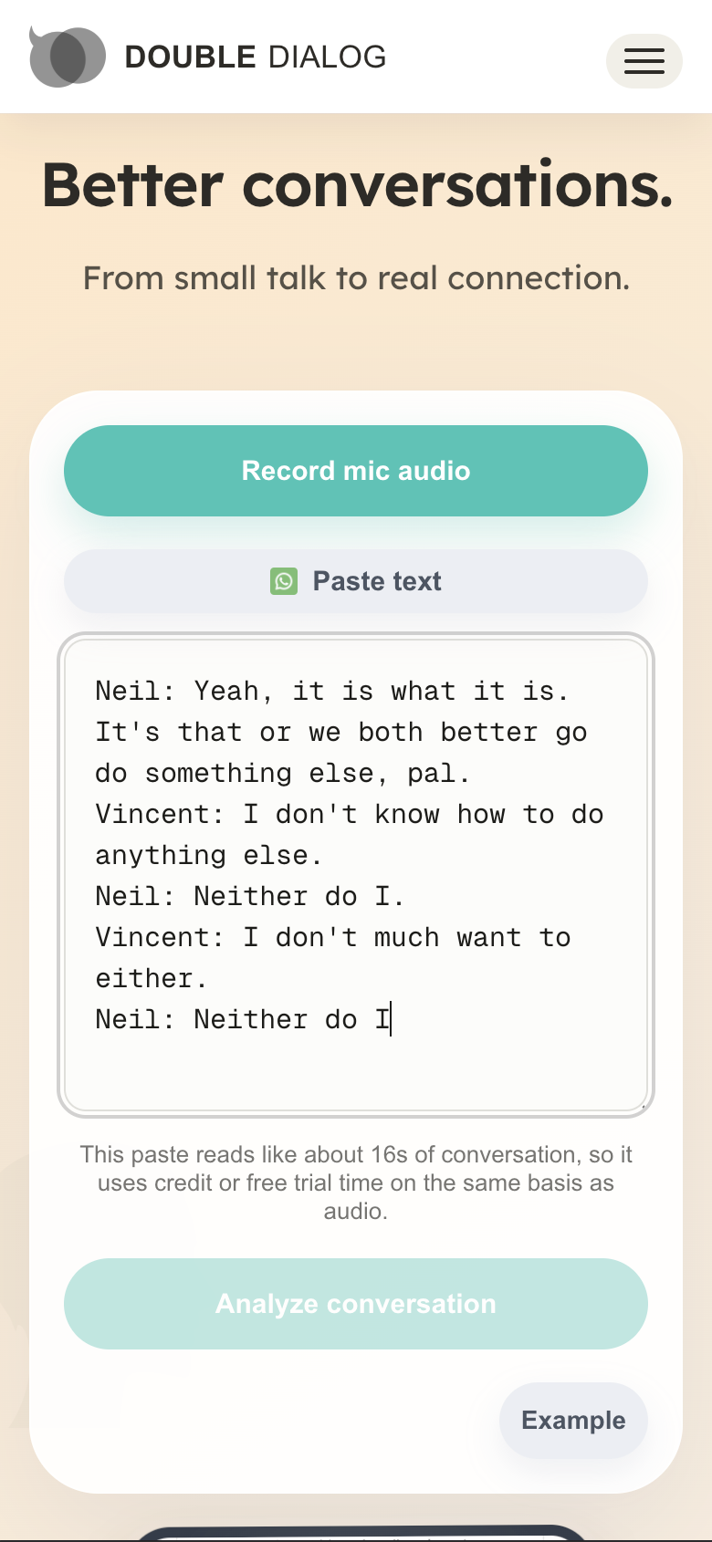 WhatsApp text input
