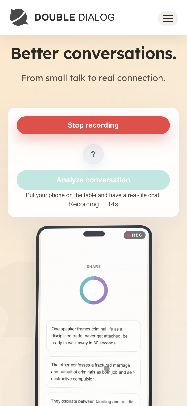 Record phone mic audio